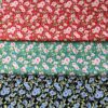 40s Cotton Poplin Floral Fabric – Countryside Bloom Print for Summer Sewing
