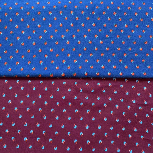 Brushed Cotton Floral Print Fabric – Thick Soft Material for Jackets, Homewear & Pet Clothes