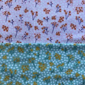 Printed Flannel Brushed Cotton Fabric – Thick Floral Cotton for Jackets & Scarves