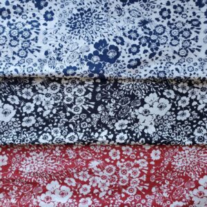 Light Cotton Floral Poplin Fabric – 100% Cotton Printed Fabric for Summer Dresses & Kidswear