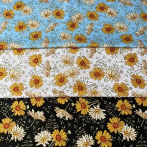 Small Floral Cotton Poplin Fabric – Soft Printed Cotton for Pajamas & Kidswear