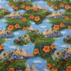100% Cotton 3D Oil Painting Digital Printed Fabric — Artistic Countryside Style