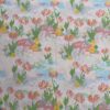 100% Cotton Digital Printed Fabric — Korean INS Bunny & Red Floral Design
