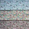 40s Reactive Printed Cotton Fabric — Floral Poplin for Dresses & DIY Crafts