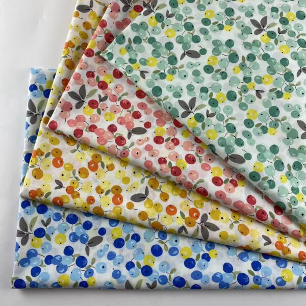 100% Cotton Printed Poplin Fabric — Small Floral Spring Summer Style