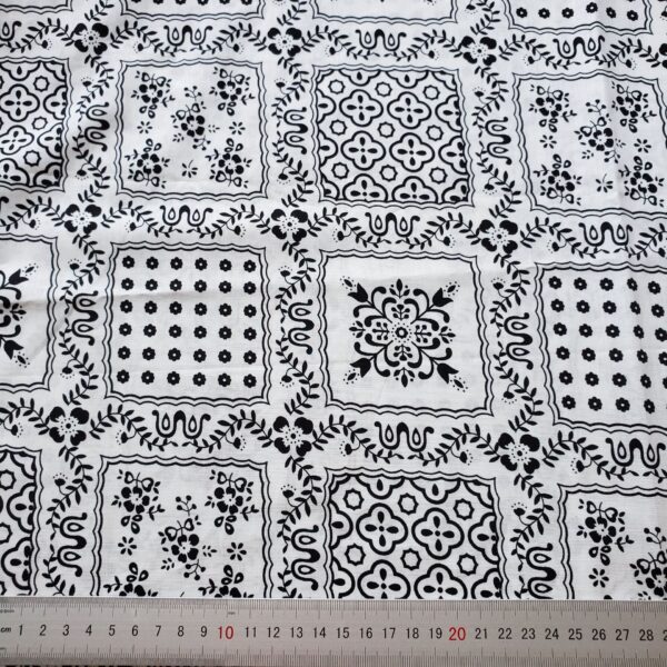 100% Cotton Printed Lawn Fabric — Summer Handkerchief & DIY Material