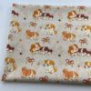 Cotton Digital Printed Fabric — Cartoon Dogs & Bears for Kids