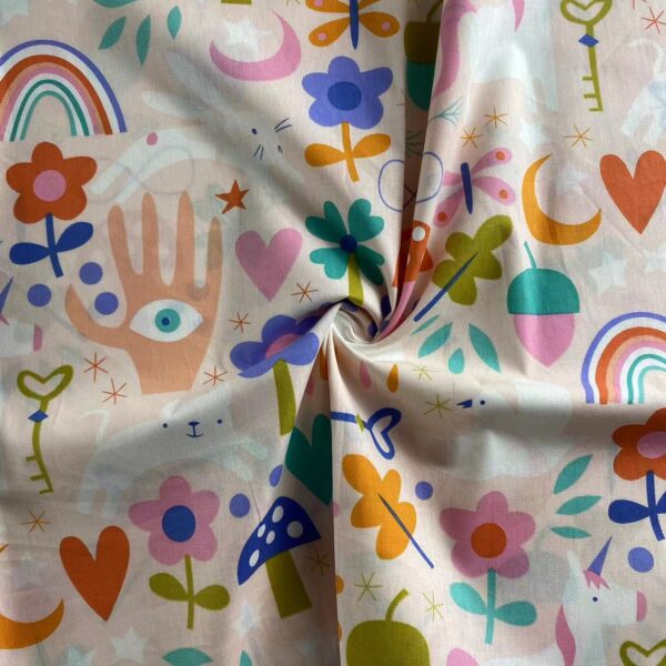 主图-02 100% Cotton Cartoon Print Poplin Fabric — Kids & Women’s Apparel Material