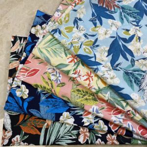 100% Cotton Hawaiian Tropical Printed Fabric — Summer Shirt & Bandana Cloth
