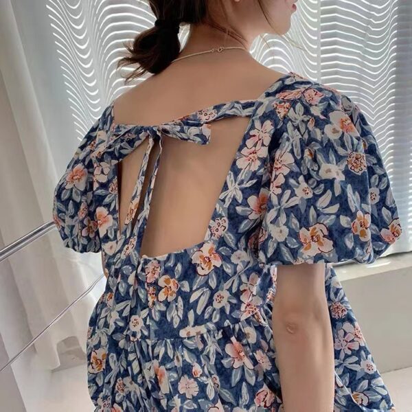 Pure Cotton Floral Poplin Fabric — Small Fresh Print for Kids Dress