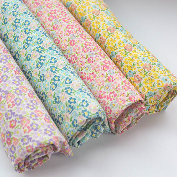 主图-02 Light Floral Cotton Poplin Fabric — Spring Summer Shirting & Dress Material