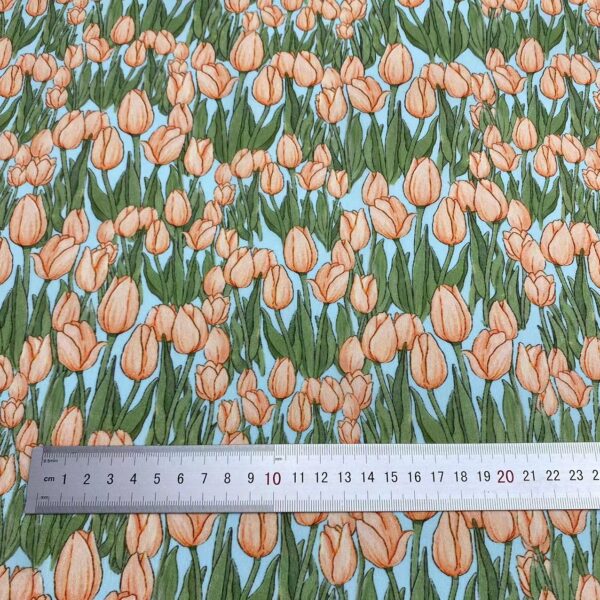 60s Combed Cotton Cartoon Digital Print Fabric – Soft Material for Kidswear, Pajamas & Loungewear