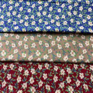 Thick Cotton Brushed Fabric with Pastoral Small Floral Print — Jackets, Loungewear & DIY