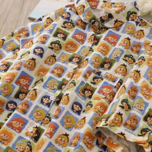 3D Oil-Painting Cartoon Portrait Cotton Fabric — Kids, Women & Menwear