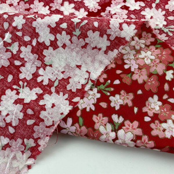 Japanese Gold-Printed Cotton Fabric – 100% Cotton Kimono & DIY Crafts