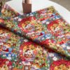40s Cotton Digital Print Fabric – Korean INS Christmas Cartoon Pattern for Women’s & Kidswear