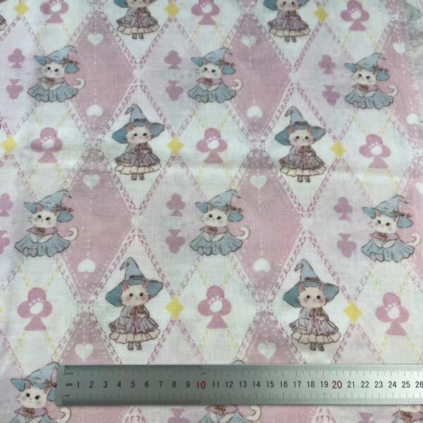 主图-02 Digital Printed Double Gauze Cotton Fabric – Korean INS Cartoon Design for Pajamas, Loungewear & Bedding