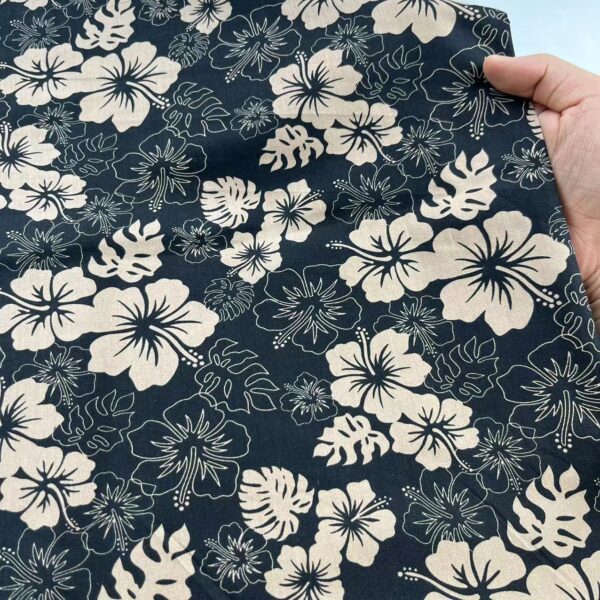 40s Cotton Poplin Fabric – Vintage Countryside Floral Print