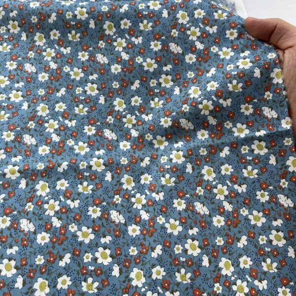100% Cotton Countryside Floral Fabric — Spring/Summer DIY Sewing Material