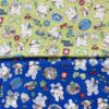 60s Cotton Poplin Cartoon Print Fabric – Kids Shirt & Pajama Material