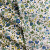 Dark Floral Twill Cotton Fabric – Rustic Style Dressmaking Material