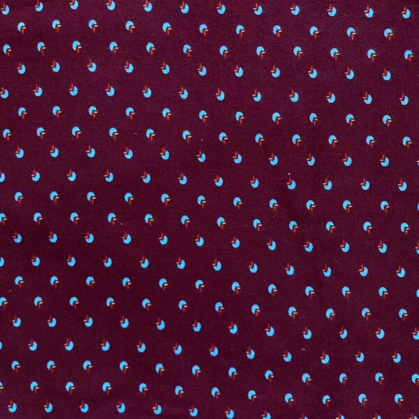 Brushed Cotton Floral Print Fabric – Thick Soft Material for Jackets, Homewear & Pet Clothes