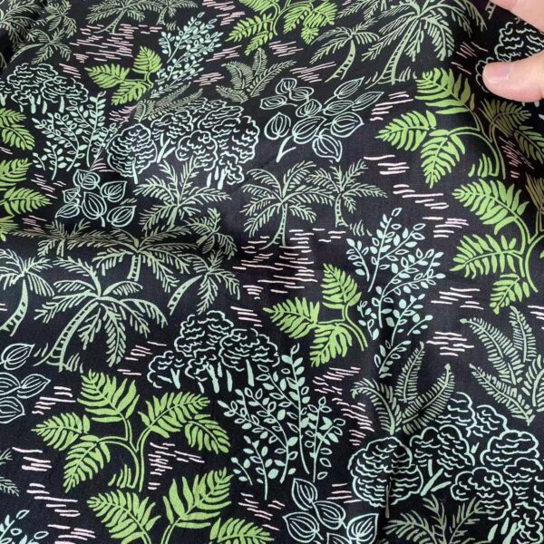 100% Cotton Poplin Printed Fabric — Lightweight Shirt & Shorts Cloth