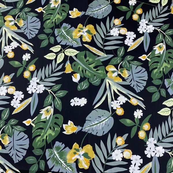 Hawaiian Cotton Fabric for Shirts and Beachwear – 100% Cotton Poplin Print
