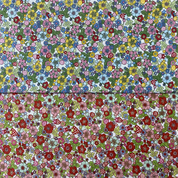 主图-02 Soft Floral Printed Cotton Poplin Fabric – 100% Cotton Reactive Print for Apparel & Bedding