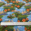 100% Cotton 3D Oil Painting Digital Printed Fabric — Artistic Countryside Style