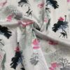 100% Cotton Digital Printed Fabric — Chinese Ink Landscape Style