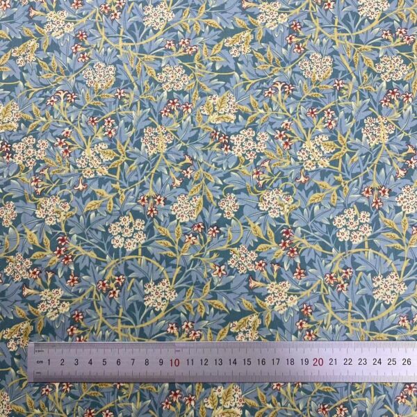 100% Cotton Printed Poplin Fabric – Vintage Floral Dress Material