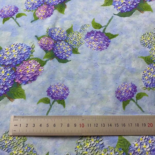 Cotton Digital Printed Fabric 3D Oil Painting Countryside – Kids & Women Dress Material