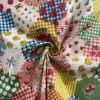100% Cotton Fresh Floral Printed Poplin Fabric — Soft Patchwork Style
