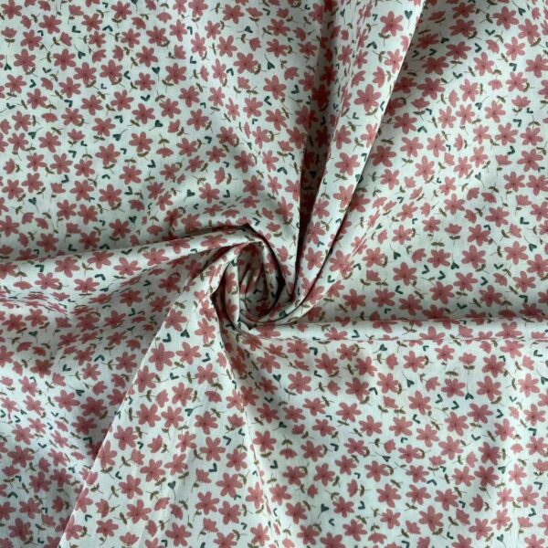 100% Cotton Small Floral Printed Fabric — Sweet Pastoral Poplin