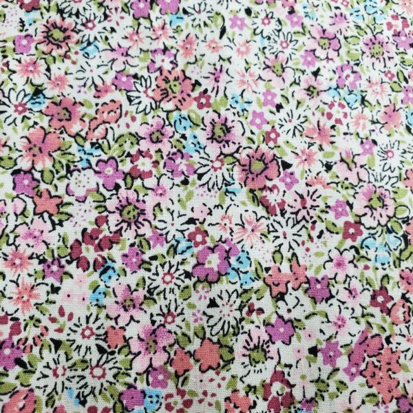 100% Cotton Poplin Floral Print Fabric