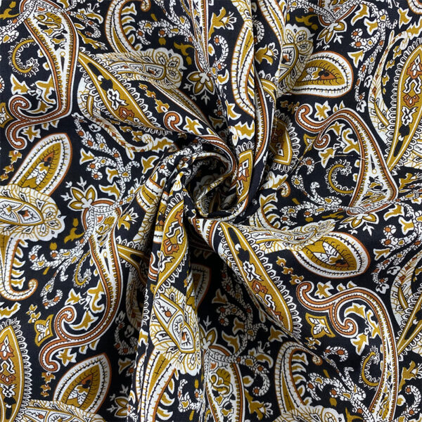 Cotton Paisley Print Fabric — Ethnic Style Shirt & Dress Material