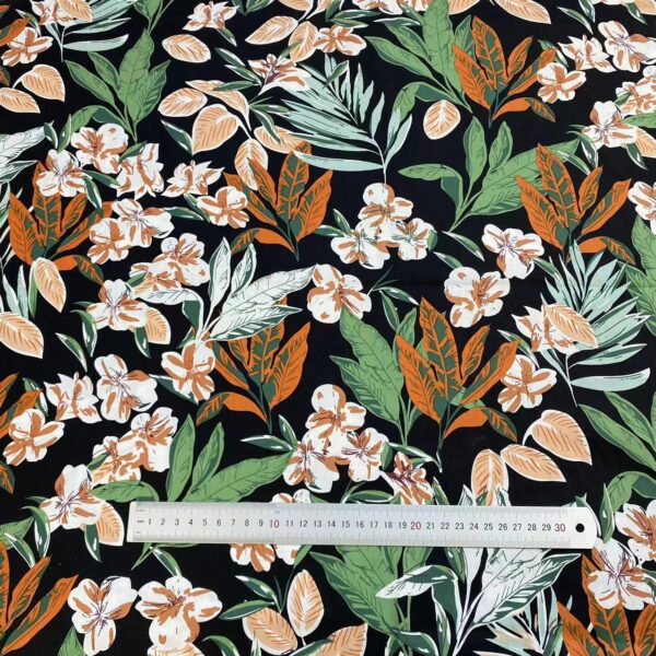 100% Cotton Hawaiian Tropical Printed Fabric — Summer Shirt & Bandana Cloth