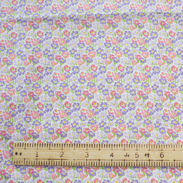 主图-03 Light Floral Cotton Poplin Fabric — Spring Summer Shirting & Dress Material