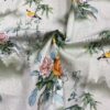Chinese Style Cotton Digital Print Fabric – Calligraphy & Landscape Pattern