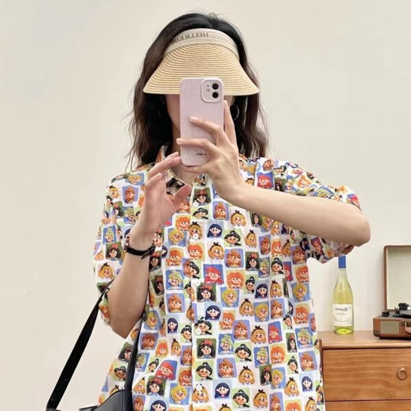 3D Oil-Painting Cartoon Portrait Cotton Fabric — Kids, Women & Menwear