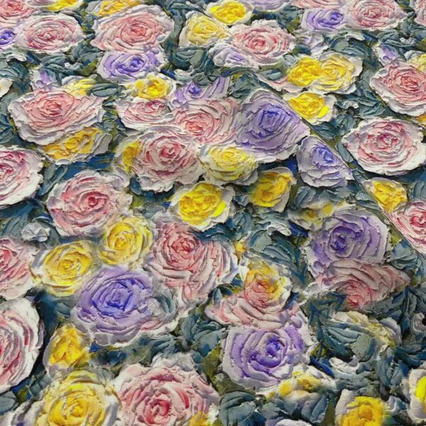 3D Oil-Painting Summer Countryside Cotton Fabric — Kids & Women’s Dresses