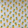 Small Pineapple Printed Cotton Fabric – 40s Reactive Print for Summer Dresses