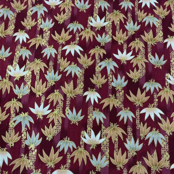 100% Cotton Japanese Gold Foil Fabric — Wafu Patchwork DIY Cloth