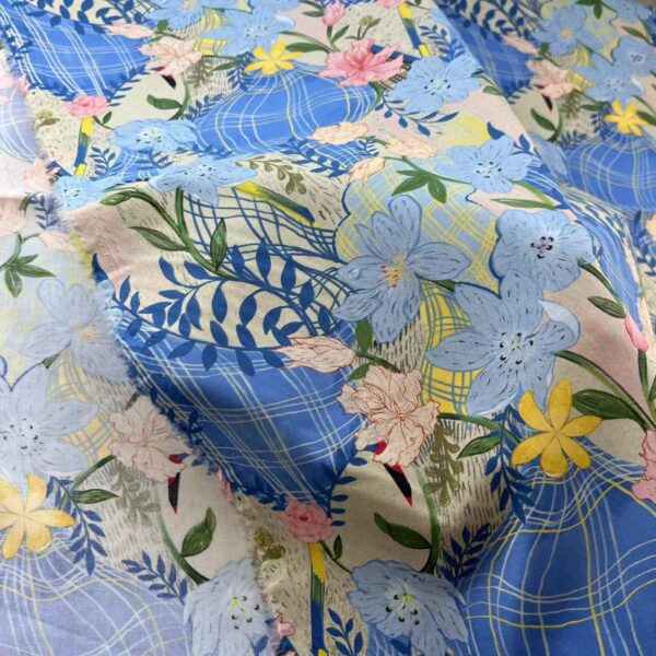 High-Density Cotton Digital Printed Fabric – Premium Dress Material