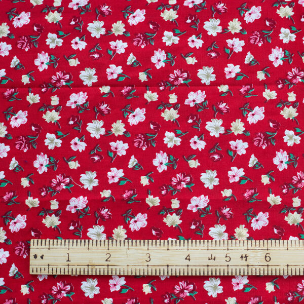 Pastoral Floral Cotton Poplin Fabric – Country Style Dress Material