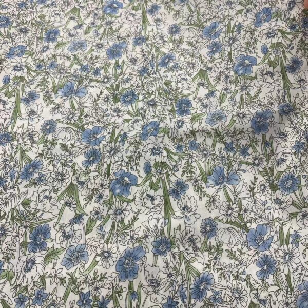60s Cotton Poplin Mini Floral Fabric – Kids & Women’s Dresses