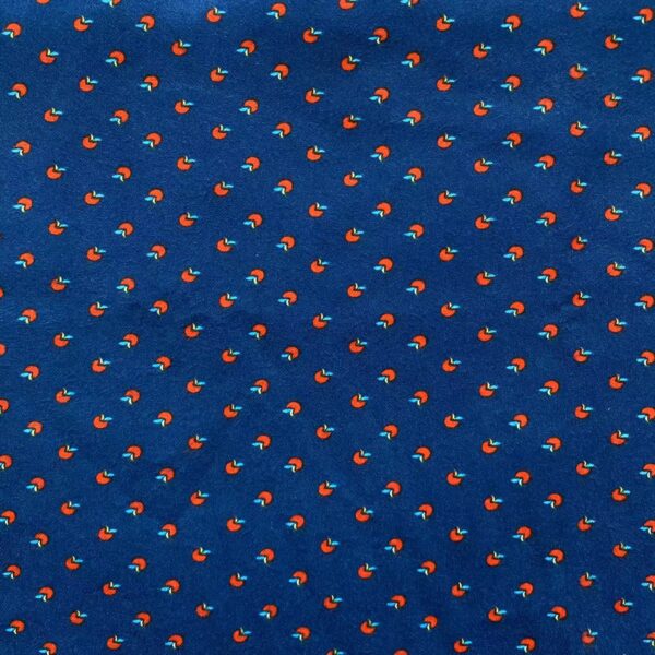 Brushed Cotton Floral Print Fabric – Thick Soft Material for Jackets, Homewear & Pet Clothes