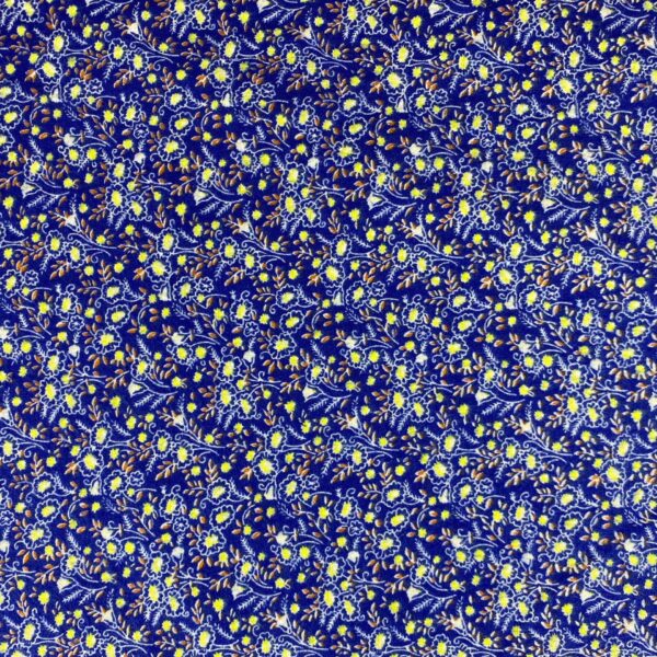 High-Density Brushed Cotton Floral Fabric – Thick Cotton for Kidswear & Autumn Clothing