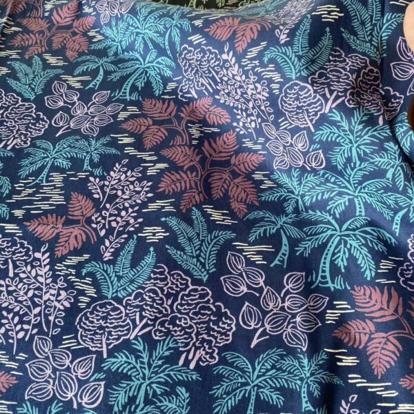 100% Cotton Poplin Printed Fabric — Lightweight Shirt & Shorts Cloth